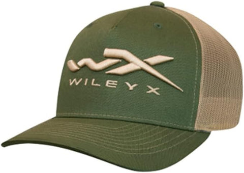 wiley x snapback cap one size green & tan
