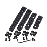 Rebel Precision M-LOK Polymer Picatinny Rail Section Set of 4 - Black