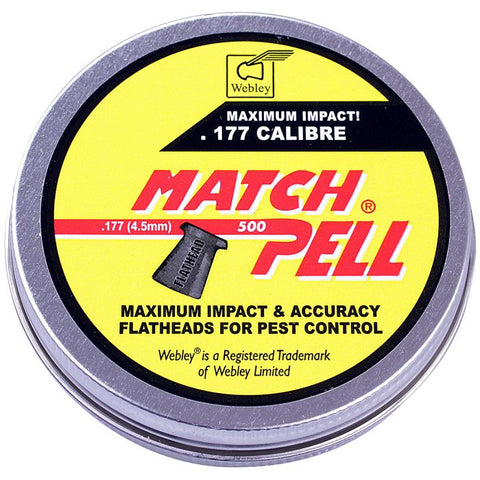 WEBLEY MatchPell Airgun Pellets .177 [500]