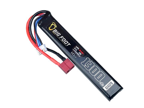 Big Foot Heat Lipo Battery 1300 mAh 11.1v 20c (Stick - 120mm - DEANS) 614379