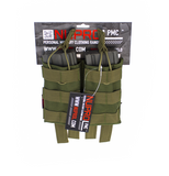 Nuprol double mag pouch black/green/tan