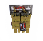 Nuprol double mag pouch black/green/tan