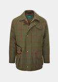 Alan Paine Combrook Men's Waterproof Tweed Coat In Reed - Regular Fit