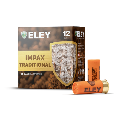 ELEY Impax Traditional A smooth cartridge for use in traditional guns