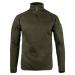 JACK PYKE Melange Quarter Zip Fleece Green Fleck