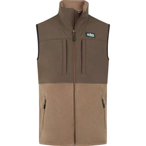 RIDGELINE Women's Hybrid Fleece vest BARK/LIGHTBARK