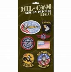 milcom embroidered badges