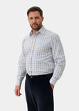 Ilkley Men's Green and Brown Country Check Shirt - Shooting Fit
