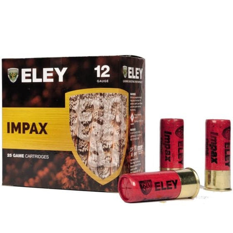 Eley Hawk Impax 12 Gauge 28 Gram Paper Case Fibre Shotgun Cartridge
