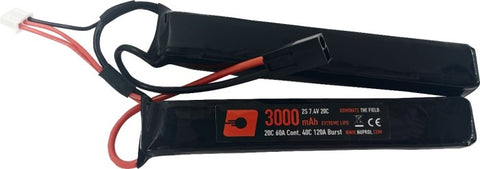 nuprol 3000 mAh7.4v lipo battery nunchuck type 8062