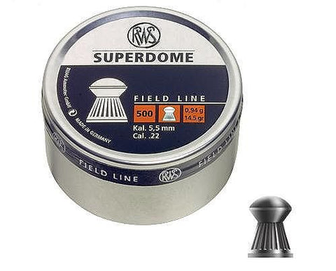 RWS Super Dome .22 Pellets – Tin of 500
